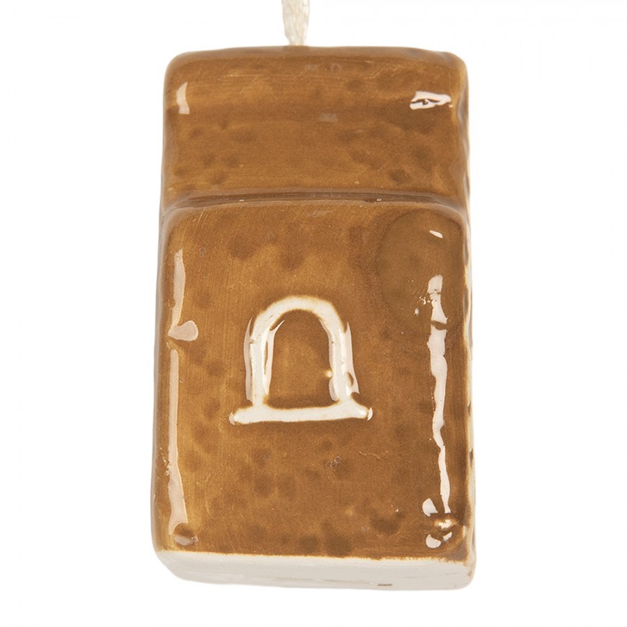 Závěsná ozdoba perníková chaloupka Gingerbread Cott - 4*4*6 cm