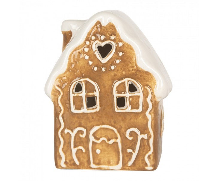 Perníková LED chaloupka Gingerbread Cott - 8*6*11 cm Clayre & Eef