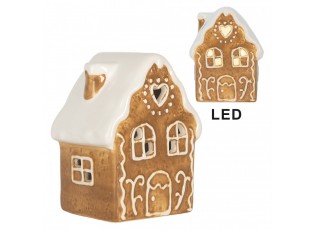 Perníková LED chaloupka Gingerbread Cott - 8*6*11 cm