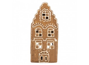 Perníková chaloupka na čajovou svíčku Gingerbread Cott - 8*7*16 cm