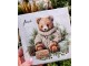 Bílé ubrousky s plyšovým medvídkem Cuddle Bear - 33*33 cm (20ks) Ostatní