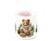 Bílý melaminový podnos s plyšovým medvídkem Cuddle Bear - 13*21 cm Ostatní