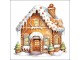 Bílé ubrousky perníková chaloupka Gingerbread House - 33*33 cm (20ks) Ostatní