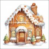 Bílé ubrousky perníková chaloupka Gingerbread House - 33*33 cm (20ks)