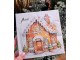 Bílé ubrousky perníková chaloupka Gingerbread House - 33*33 cm (20ks) Ostatní