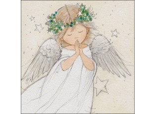Béžové ubrousky modlící se anděl Praying Angel - 33*33 cm (20ks)