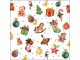 Bílé ubrousky vánoční ozdoby Tree Decorations - 33*33 cm (20ks) Ostatní