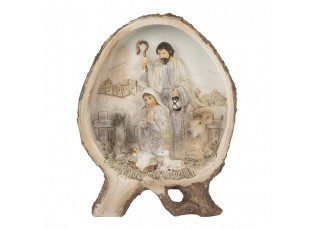 Béžová vánoční dekorace Betlém Nativity Scene - 14*5*19 cm