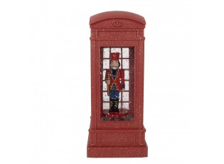 Christmas Decoration With LED Lighting And Music 9x9x21 Cm Red Plastic - 9*9*21 cm / 3*AAA