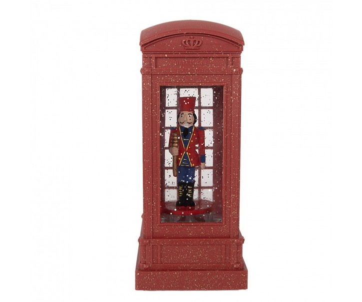 Christmas Decoration With LED Lighting And Music 9x9x21 Cm Red Plastic - 9*9*21 cm / 3*AAA Clayre & Eef