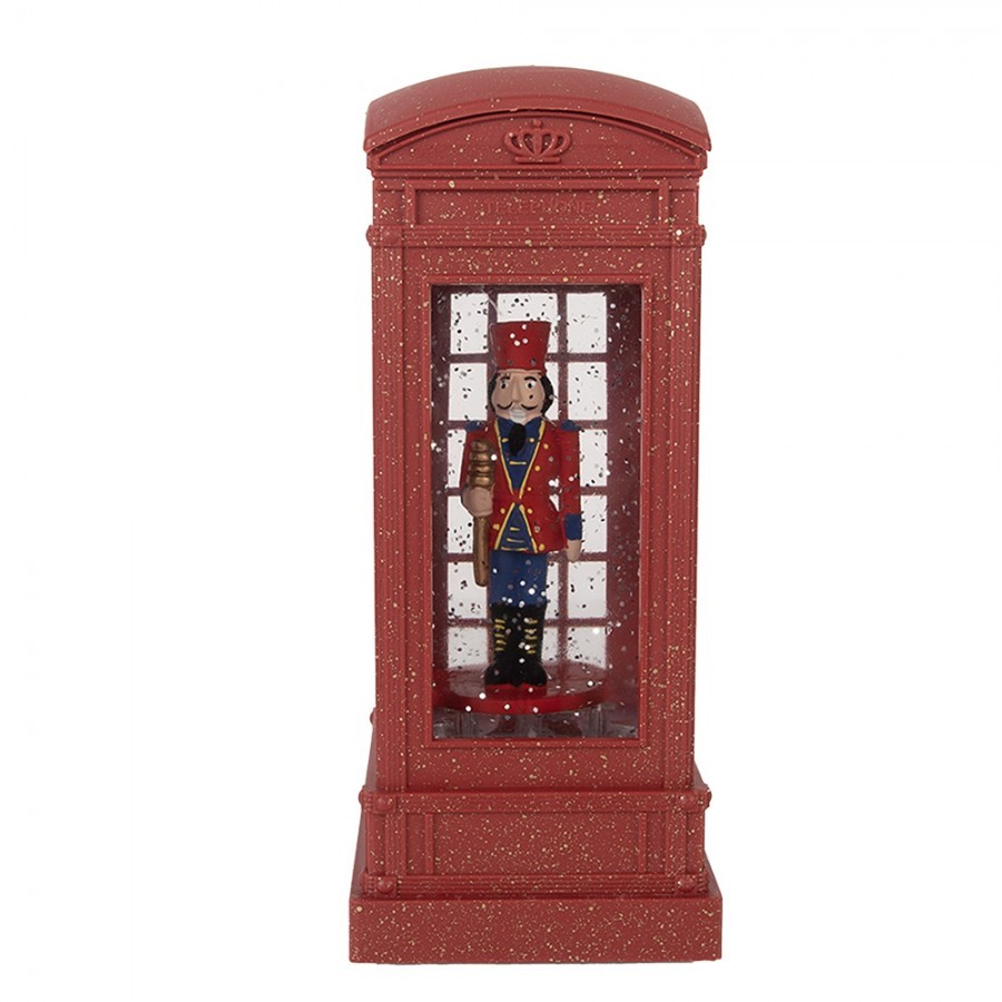 Christmas Decoration With LED Lighting And Music 9x9x21 Cm Red Plastic - 9*9*21 cm / 3*AAA