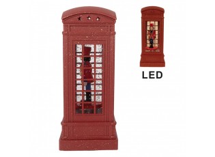 Christmas Decoration With LED Lighting And Music 9x9x21 Cm Red Plastic - 9*9*21 cm / 3*AAA