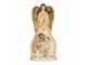 Béžová antik dekorace anděl se svatou rodinou Angel - 15*12*31 cm Clayre & Eef