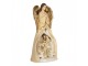 Béžová antik dekorace anděl se svatou rodinou Angel - 15*12*31 cm Clayre & Eef