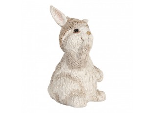 Decorative Figurine Rabbit 9x9x14 Cm Beige Plastic - 9*9*14 cm