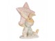 Zimní dekorace králíček s hvězdou Merry Christmas - 8*5*11 cm Clayre & Eef