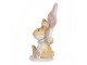 Zimní dekorace králíček s hvězdou Merry Christmas - 8*5*11 cm Clayre & Eef