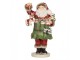 Dekorace Santa Claus s koníkem v ruce a hračkami - 13*9*23 cm Clayre & Eef