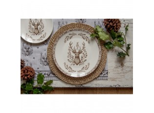 Porcelánový jídelní talíř s jelenem Gentle Wilderness - Ø 26*2 cm