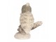 Béžová antik dekorace ptáček na větvičce - 7*6*8 cm Clayre & Eef