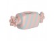 Růžovo-modrý svícen na úzkou svíčku Bonbón Candy - 14*5*5 cm Clayre & Eef