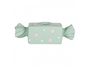 Zelený svícen na úzkou svíčku Bonbón Candy - 14*6*4 cm