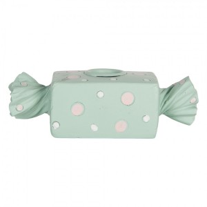 Zelený svícen na úzkou svíčku Bonbón Candy - 14*6*4 cm