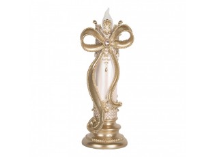 Christmas Decoration With LED Lighting 13x12x34 Cm Gold Colored Plastic - LED 13*12*34 cm