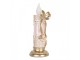 Christmas Decoration With LED Lighting 10x10x25 Cm Gold Colored Plastic - LED 10*10*25 cm / 2*AAA Clayre & Eef