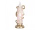 Christmas Decoration With LED Lighting 10x10x25 Cm Gold Colored Plastic - LED 10*10*25 cm / 2*AAA Clayre & Eef