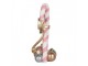 Christmas Decoration Figurine Candy Cane 19x14x30 Cm Pink Plastic - 19*14*30 cm Clayre & Eef