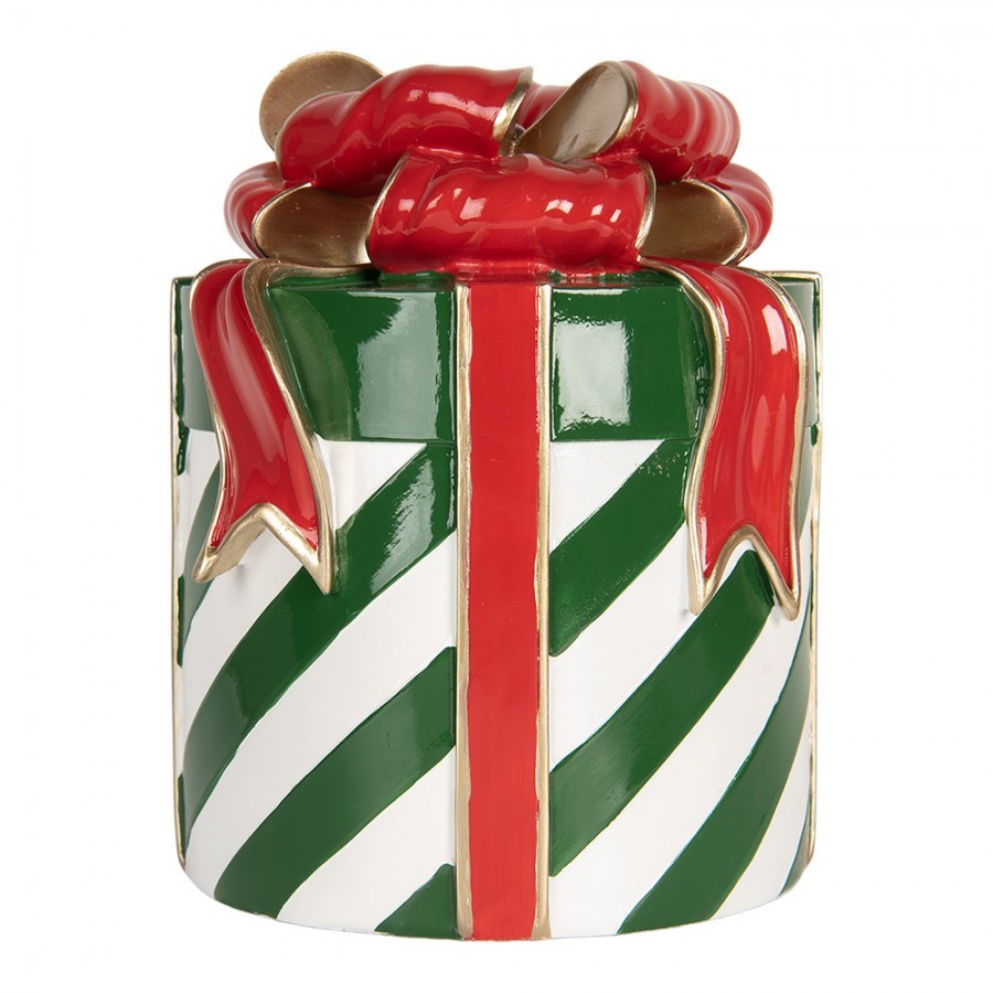 Christmas Decoration Figurine Gift ? 21x25 Cm Green Plastic - ? 21*25 cm