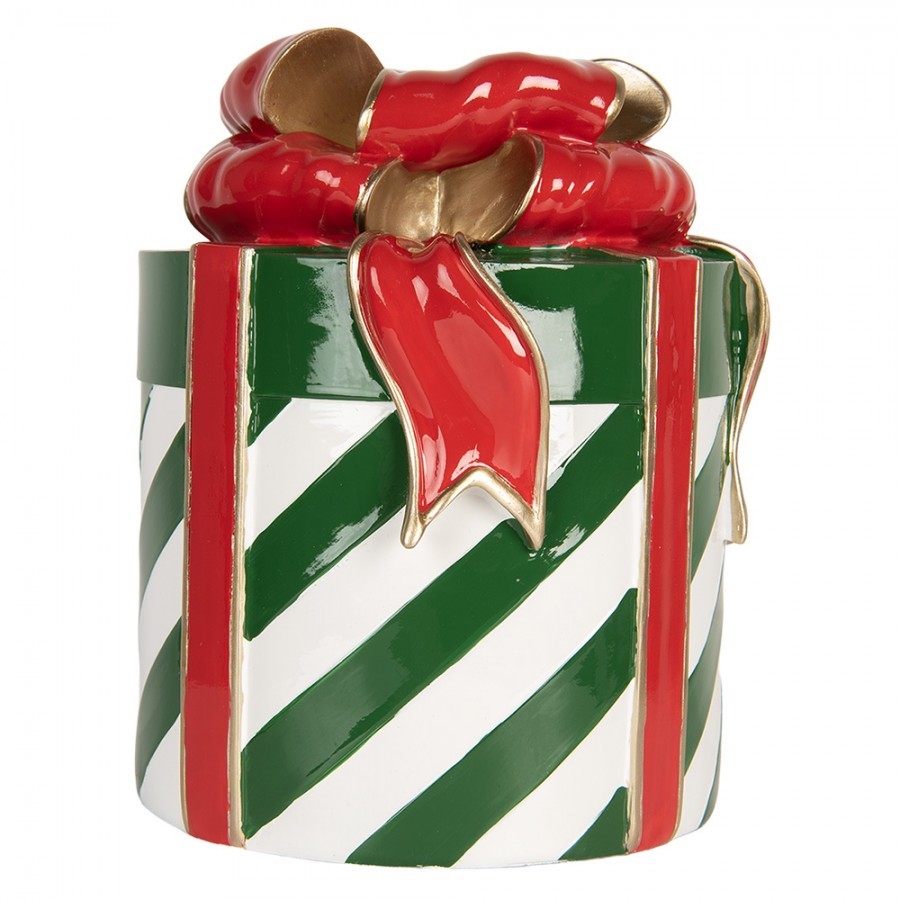 Christmas Decoration Figurine Gift ? 21x25 Cm Green Plastic - ? 21*25 cm