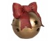 Bronzový antik svícen rolnička na úzkou svíčku - 13*12*13 cm Clayre & Eef