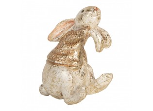 Decorative Figurine Rabbit 6x6x7 Cm Beige Plastic - 6*5*7 cm