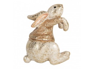 Decorative Figurine Rabbit 6x6x7 Cm Beige Plastic - 6*5*7 cm