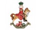 Vánoční dekorace Louskáček Nutcracker na houpacím koni - 24*8*31 cm Clayre & Eef
