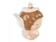 Keramická konvička na čaj hlava dívky s čelenkou - 21*12*16 cm / 650 ml Clayre & Eef
