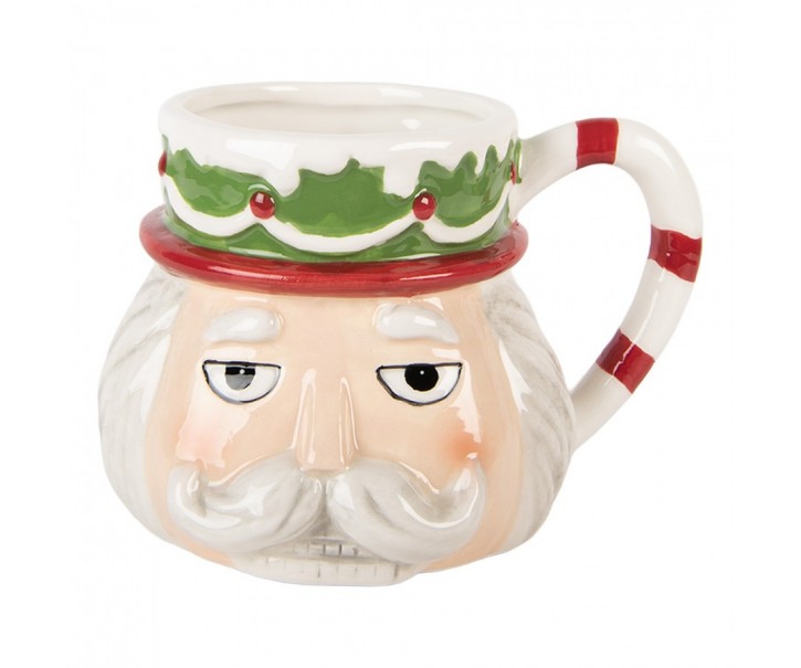 Keramický hrnek Louskáček Nutcracker - 15*12*11 cm / 550 ml Clayre & Eef