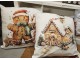 Bílý povlak na polštář s perníčkem Gingerbread - 45*45 cm Clayre & Eef