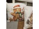 Bílý povlak na polštář s perníčkem Gingerbread - 45*45 cm Clayre & Eef