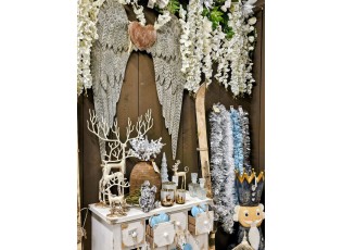 Zinková antik nástěnná dekorace andělská křídla Wings Angel - 79*6*113 cm