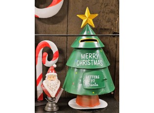 Červeno-bílá vánoční dekorace busta Santa - 7*5*15 cm