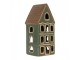 Tealight Holder House 9x8x19 Cm Green Ceramic - 9*8*19 cm Clayre & Eef