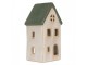 Tealight Holder House 9x8x18 Cm Beige Ceramic - 9*8*18 cm Clayre & Eef