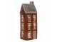 Hnědý keramický domek na čajovou svíčku Lamont - 10*7*26 cm Clayre & Eef