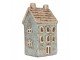 Modrý keramický domek na čajovou svíčku Lamont - 8*7*15 cm Clayre & Eef