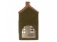 Tealight Holder House 9x7x17 Cm Green Ceramic - 8*6*16 cm Clayre & Eef
