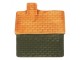 Decorative House With LED LED 8x5x8 Cm Green Ceramic - LED 8*5*8 cm Clayre & Eef