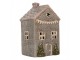 Modrý keramický domek na čajovou svíčku Lamont - 10*8*15 cm Clayre & Eef